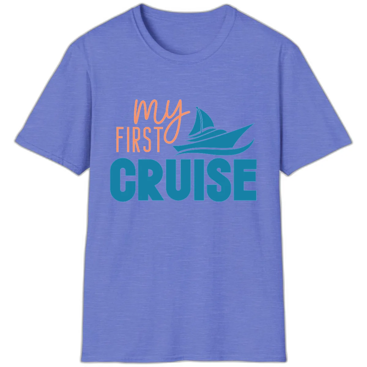 My First Cruise T-Shirt in Heather Royal