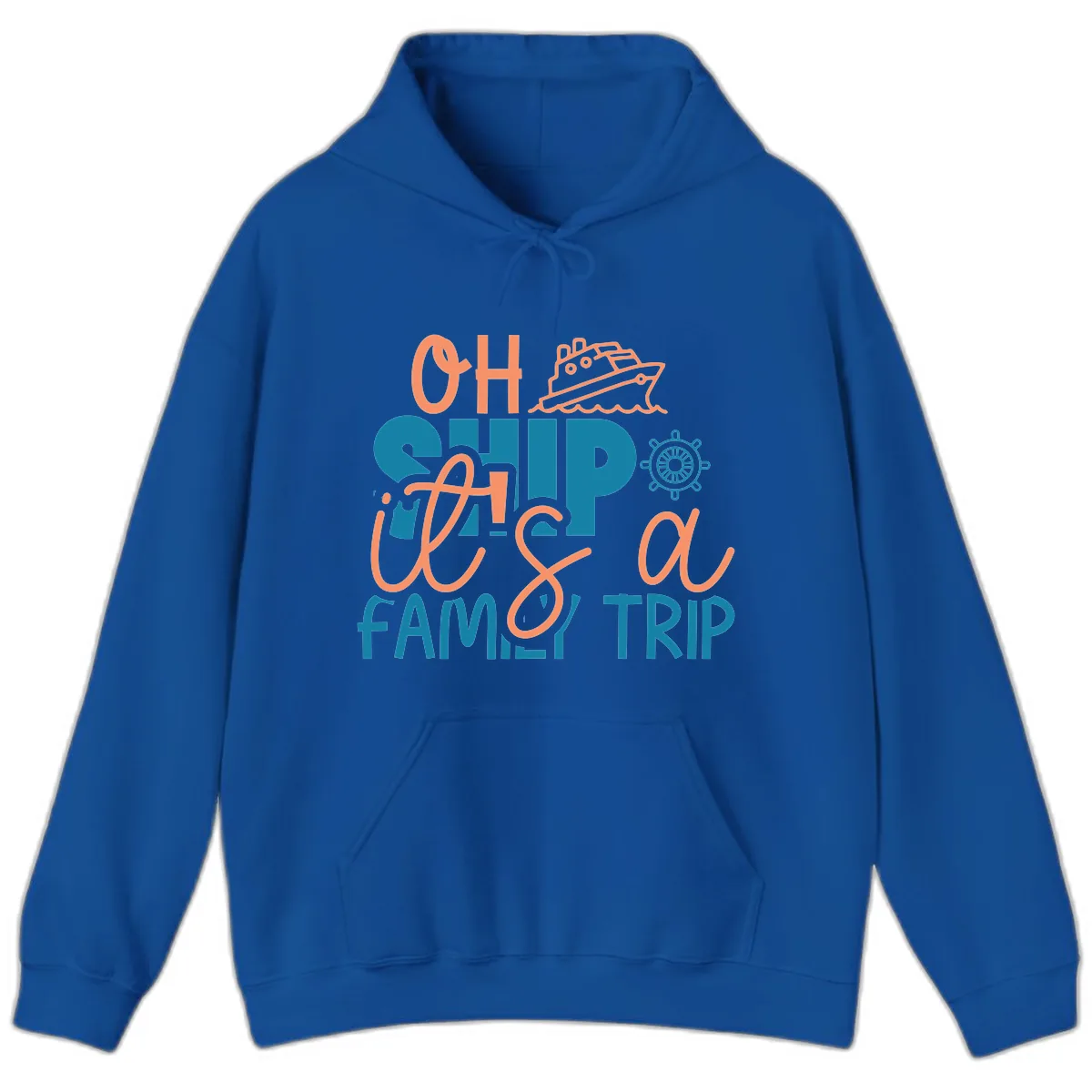 Oh Ship Family Cruise Trip Hoodie in Royal