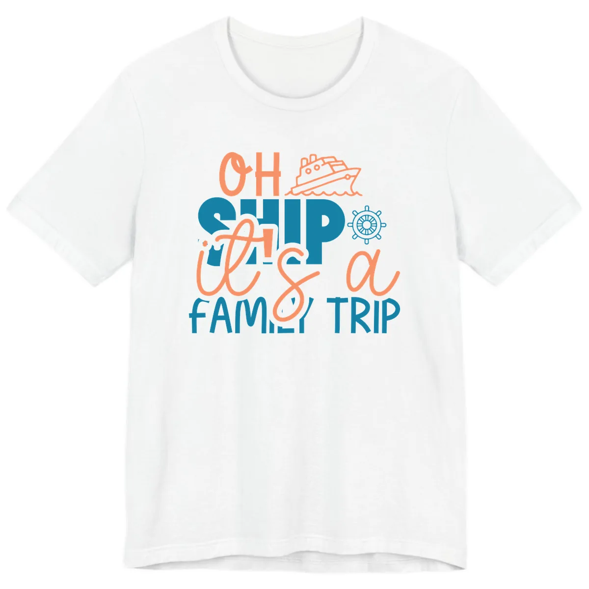 Oh Ship Family Cruise Trip Premium T-Shirt in White