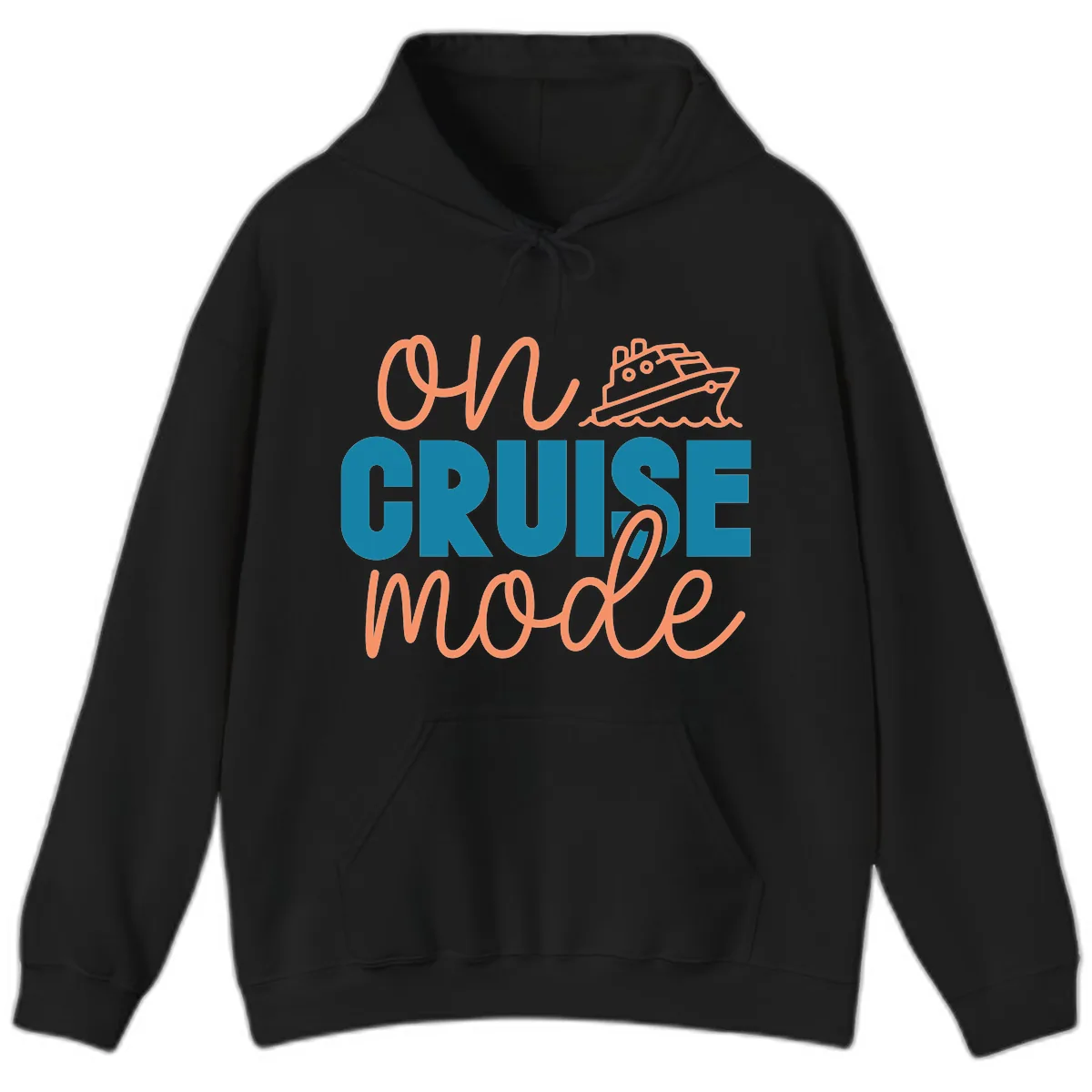 Ahoy Cruise Mode Hoodie in Black