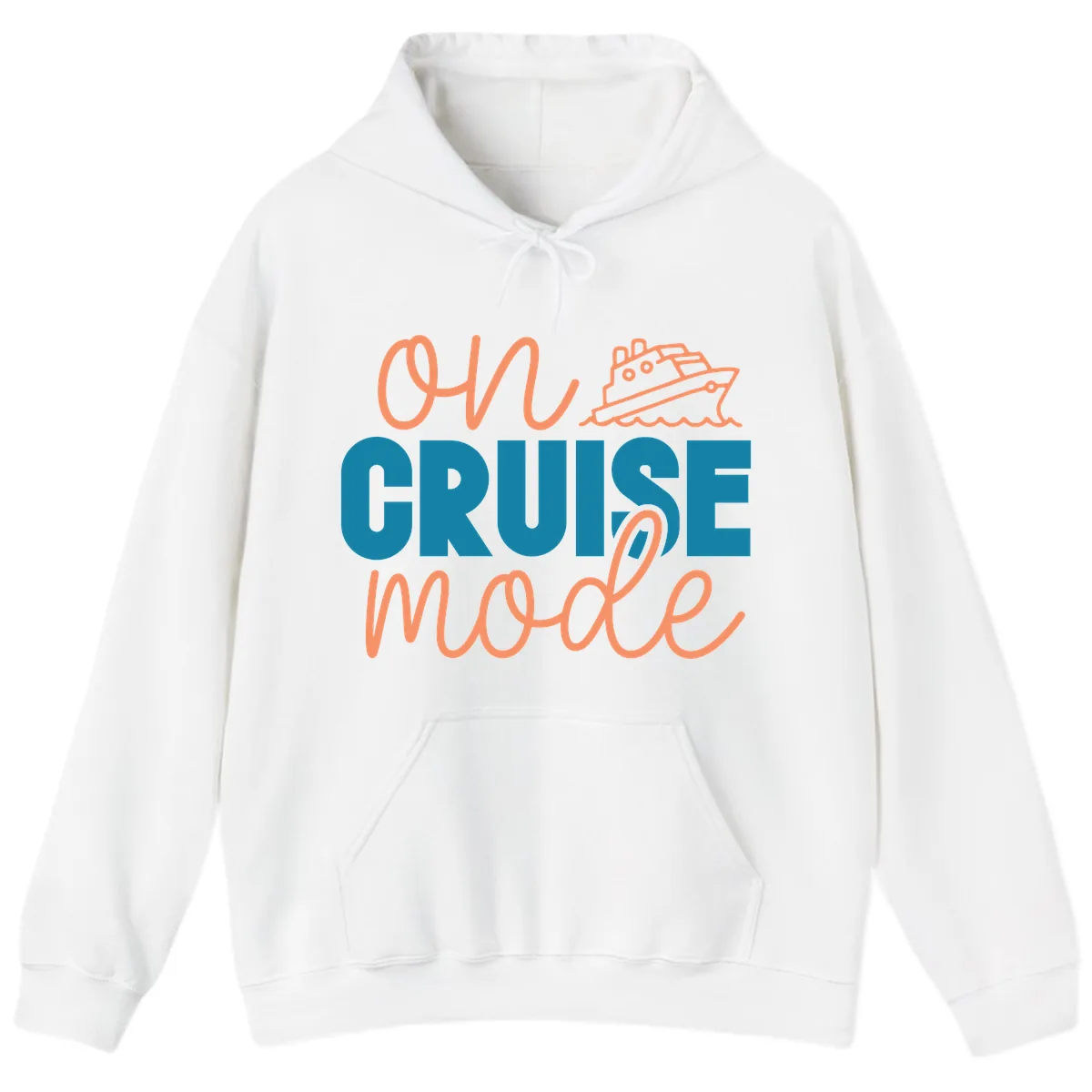 Ahoy Cruise Mode Hoodie in White