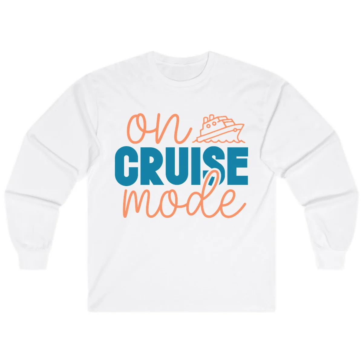 Ahoy Cruise Mode Long Sleeve in White