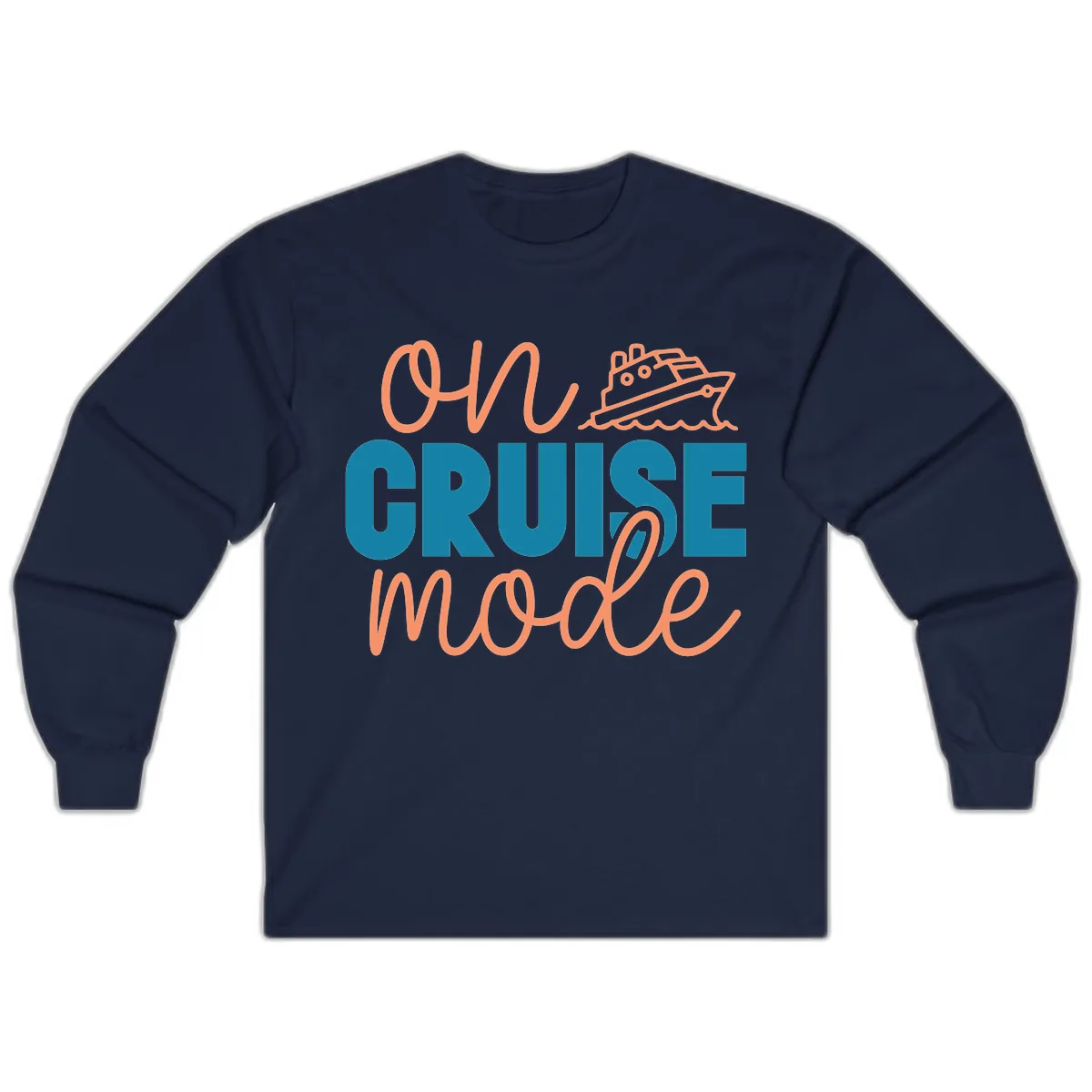 Ahoy Cruise Mode Long Sleeve in Navy
