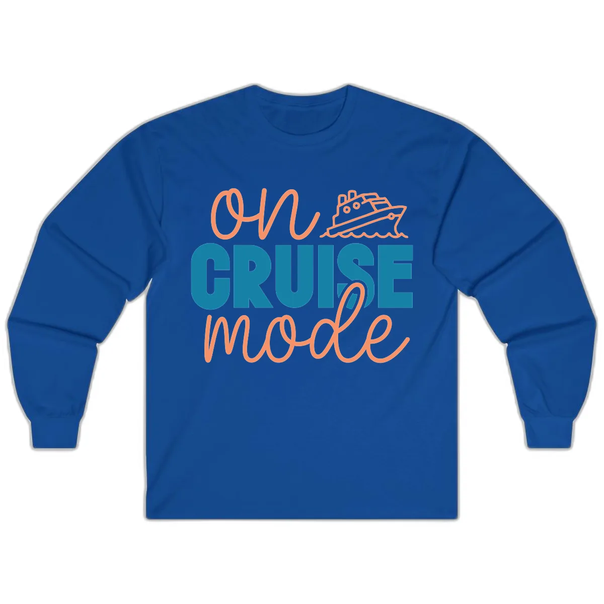 Ahoy Cruise Mode Long Sleeve in Royal