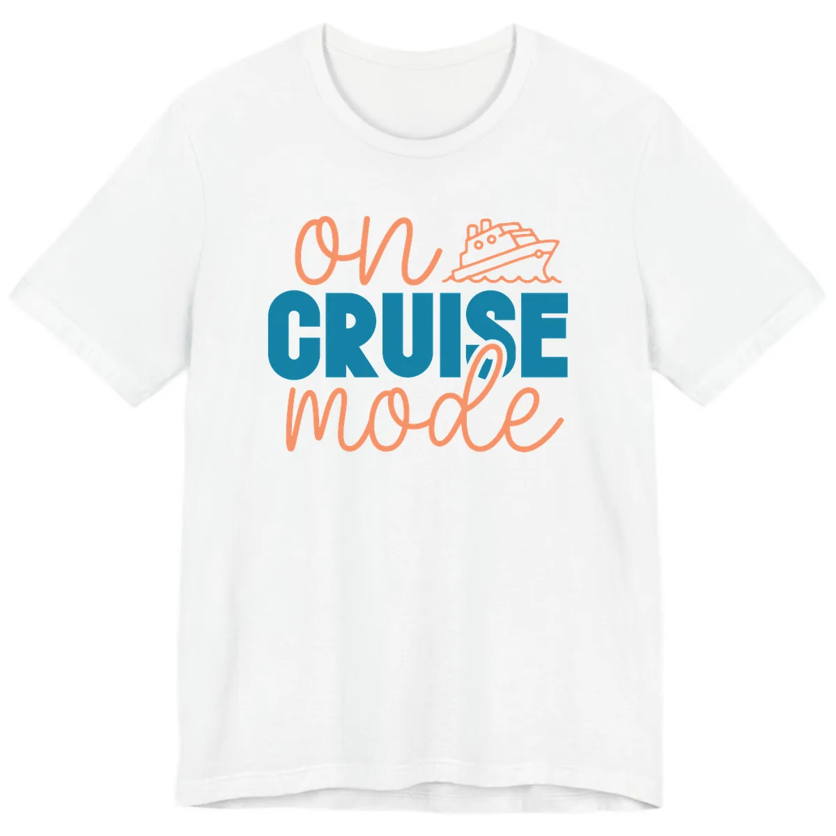 Ahoy Cruise Mode Premium T-Shirt in White