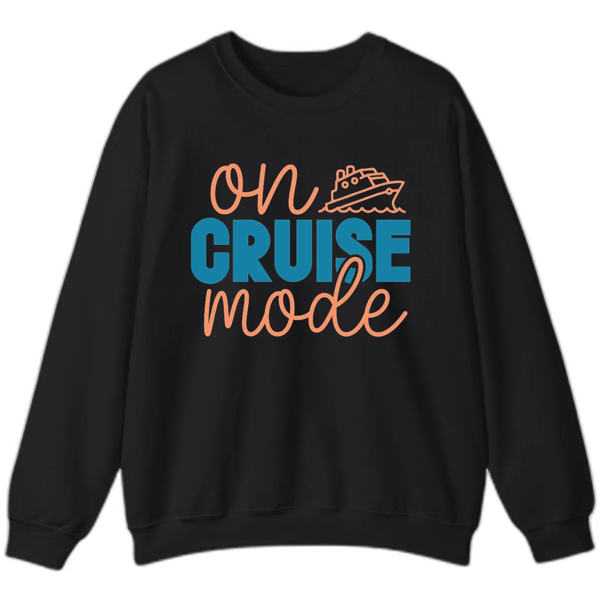 Ahoy Cruise Mode Sweatshirt in Black