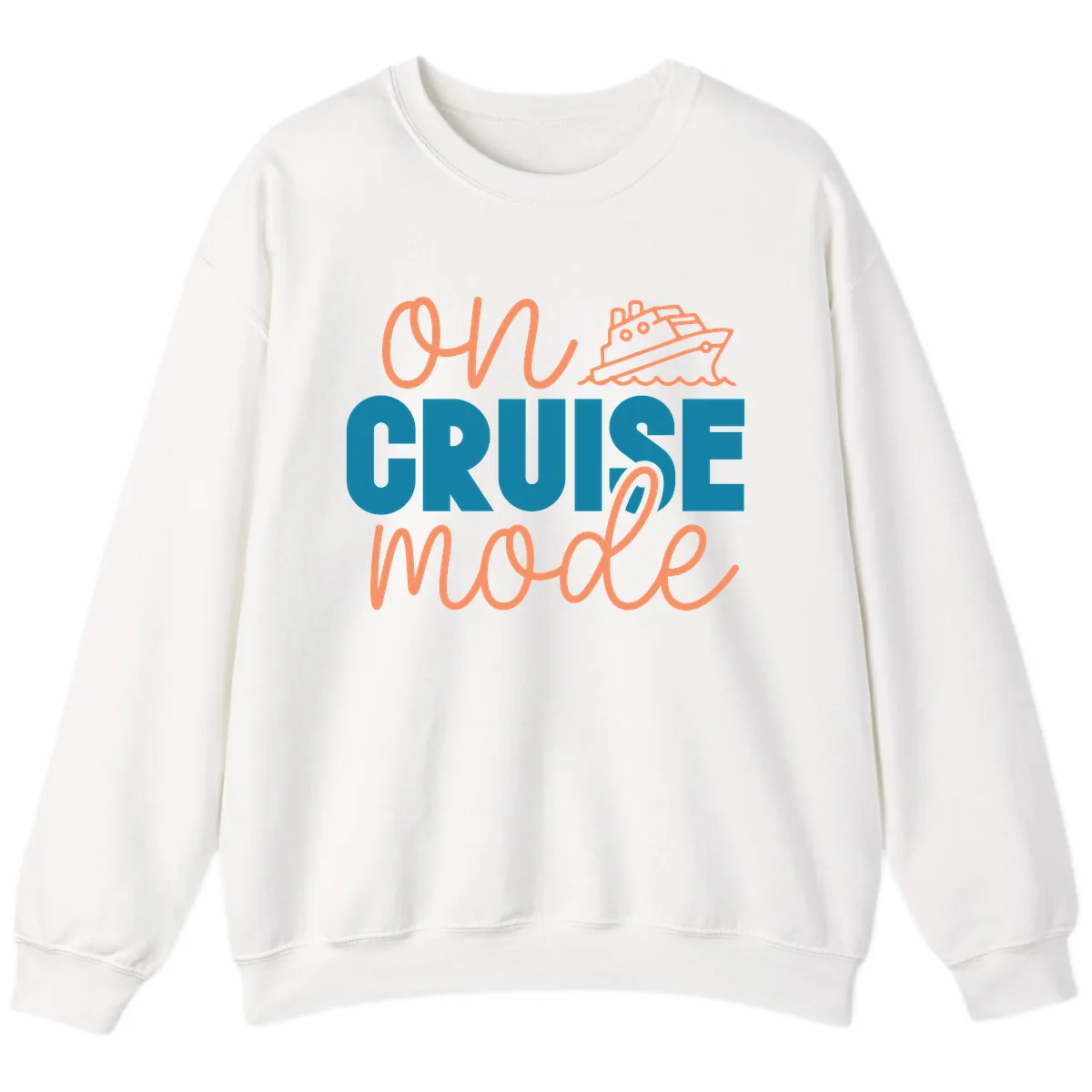 Ahoy Cruise Mode Sweatshirt in White