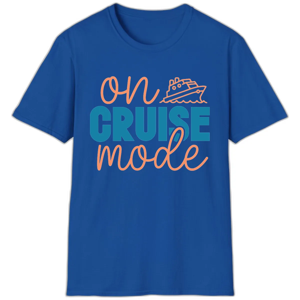 Ahoy Cruise Mode T-Shirt in Royal