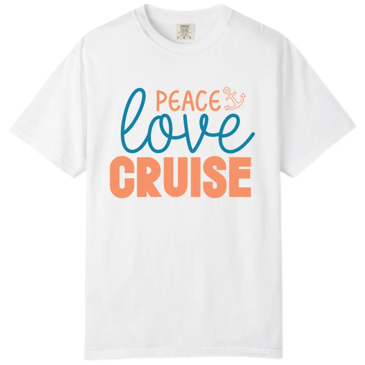 Peace Love Cruise Comfort Color in White