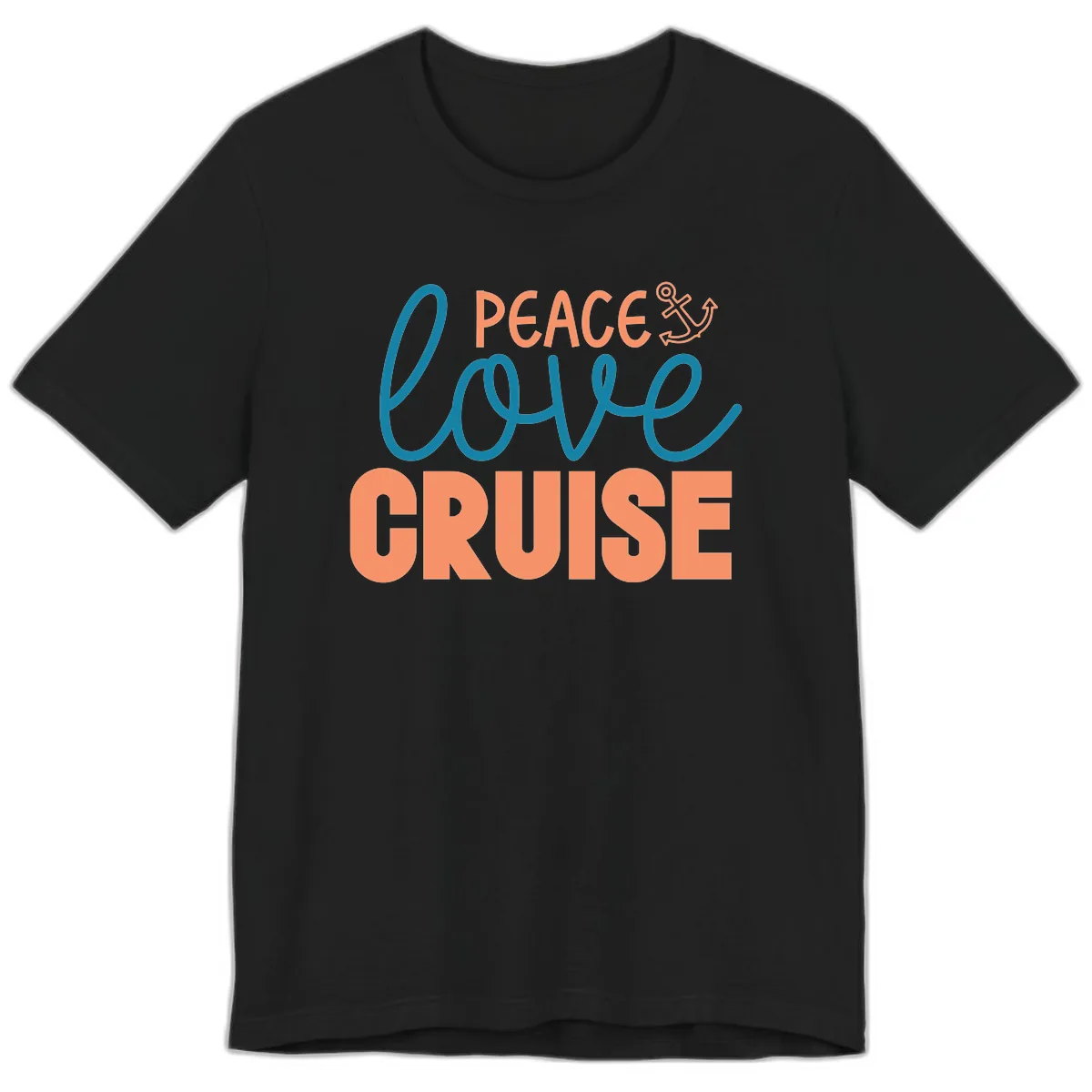 Peace Love Cruise Premium T-Shirt in Black