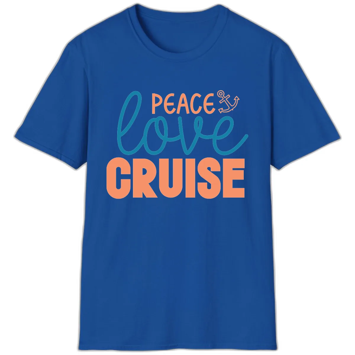 Peace Love Cruise T-Shirt in Royal