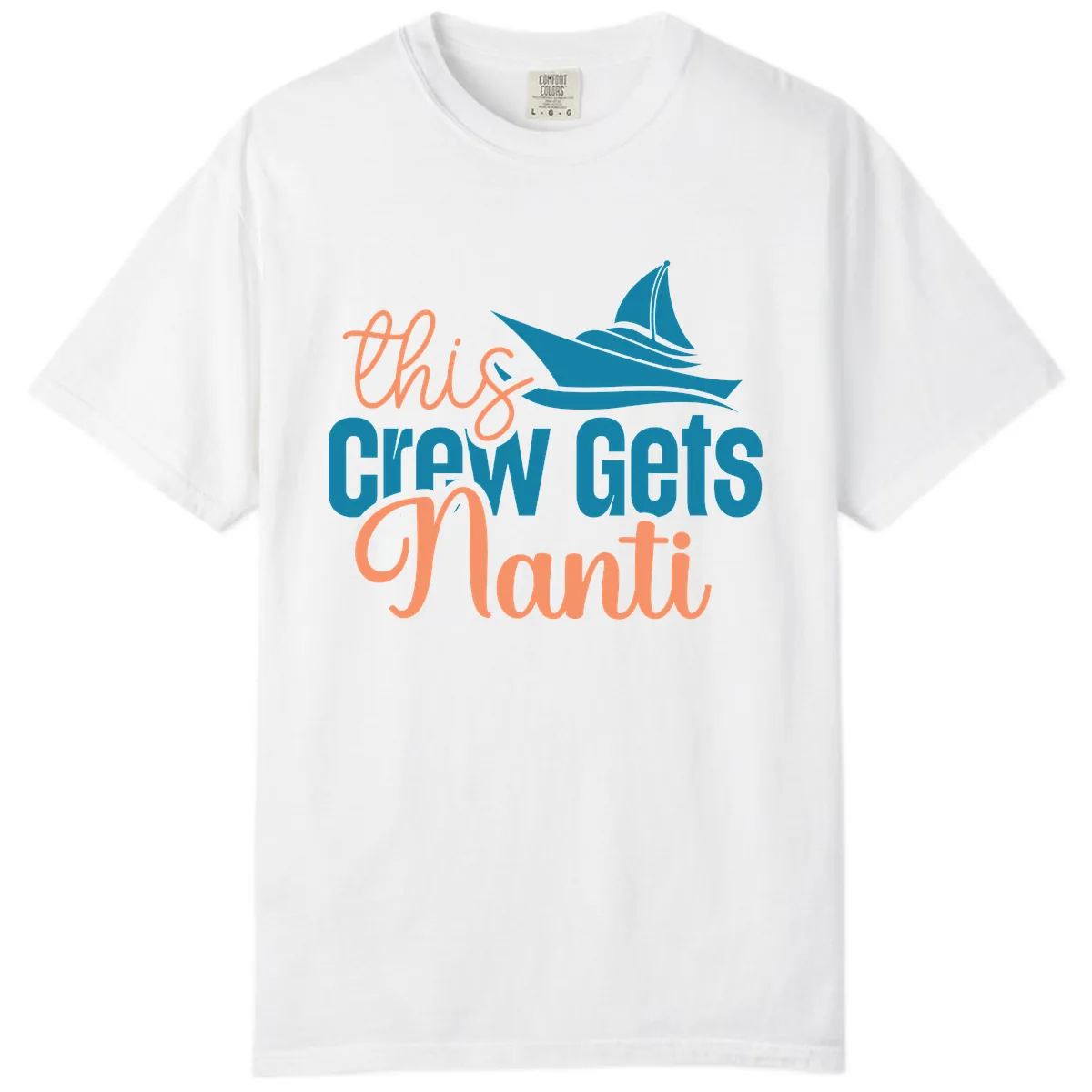 Chill Crew Gets Afloat Comfort Color in White