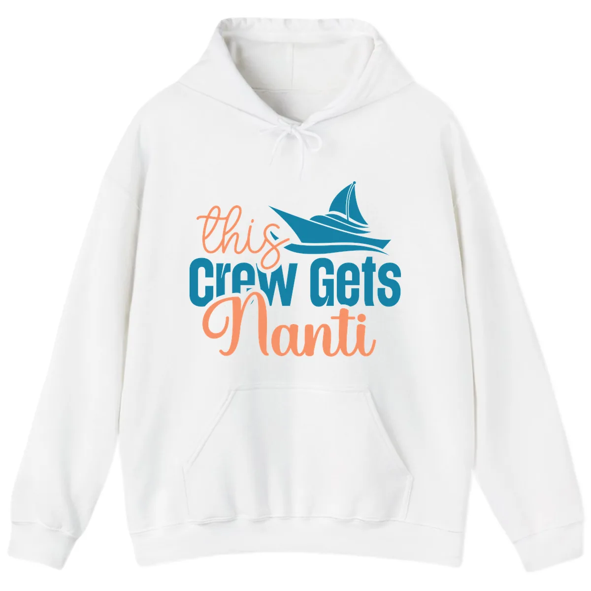 Chill Crew Gets Afloat Hoodie in White