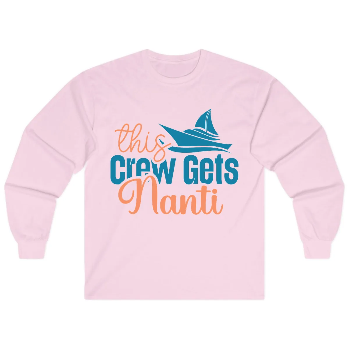Chill Crew Gets Afloat Long Sleeve in Light Pink