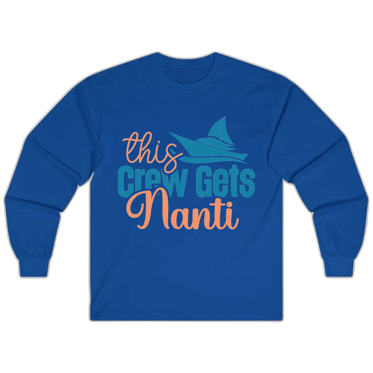 Chill Crew Gets Afloat Long Sleeve in Royal
