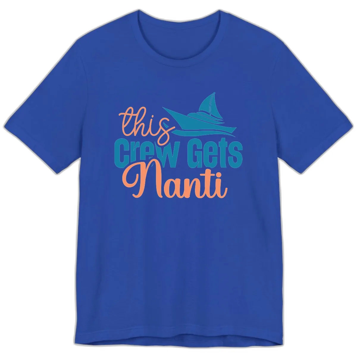Chill Crew Gets Afloat Premium T-Shirt in True Royal
