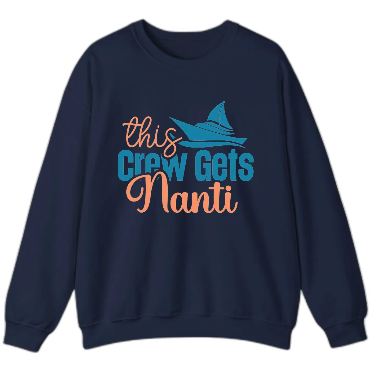 Chill Crew Gets Afloat Sweatshirt in Navy