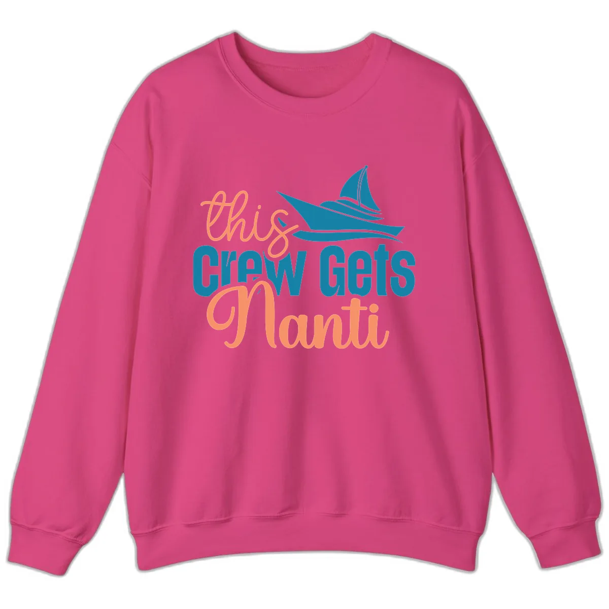Chill Crew Gets Afloat Sweatshirt in Heliconia