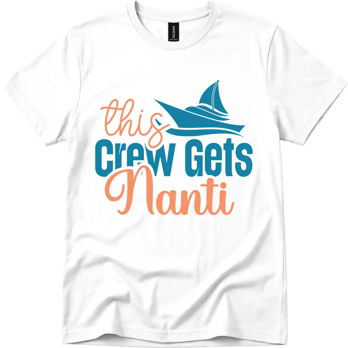 Chill Crew Gets Afloat T-Shirt in White