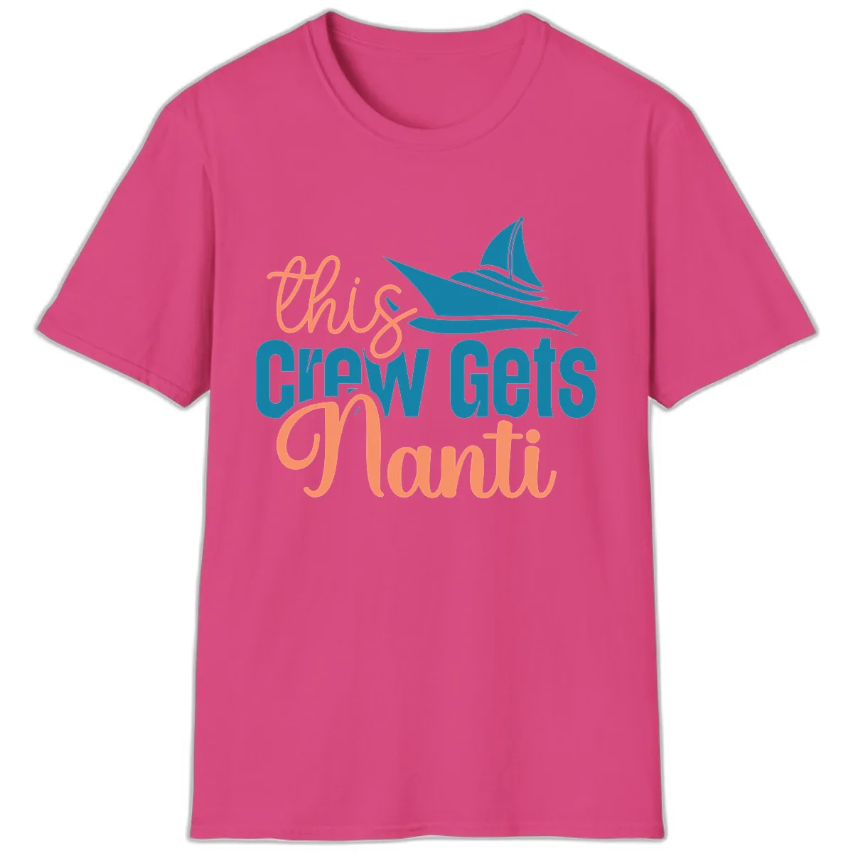 Chill Crew Gets Afloat T-Shirt in Heliconia