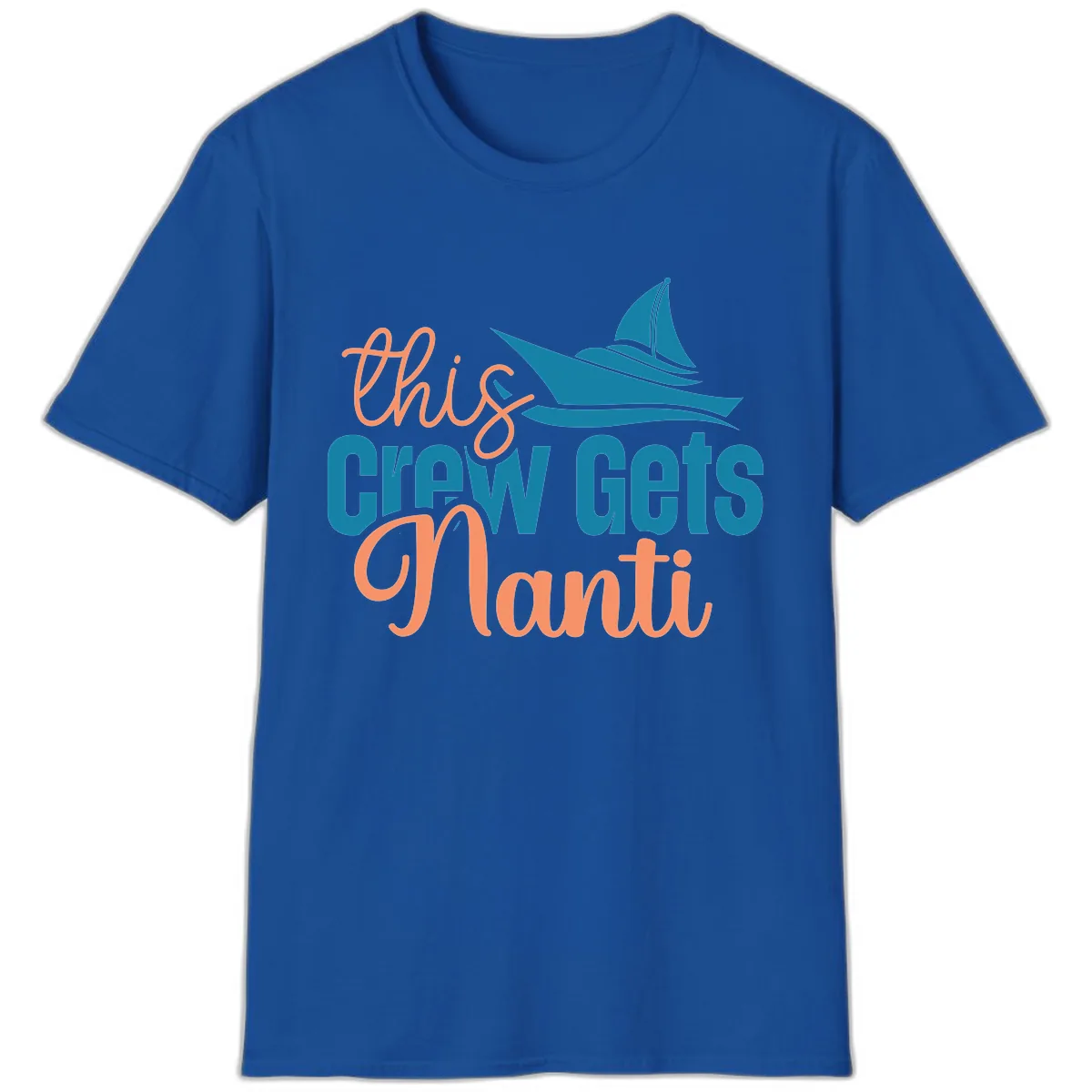 Chill Crew Gets Afloat T-Shirt in Royal
