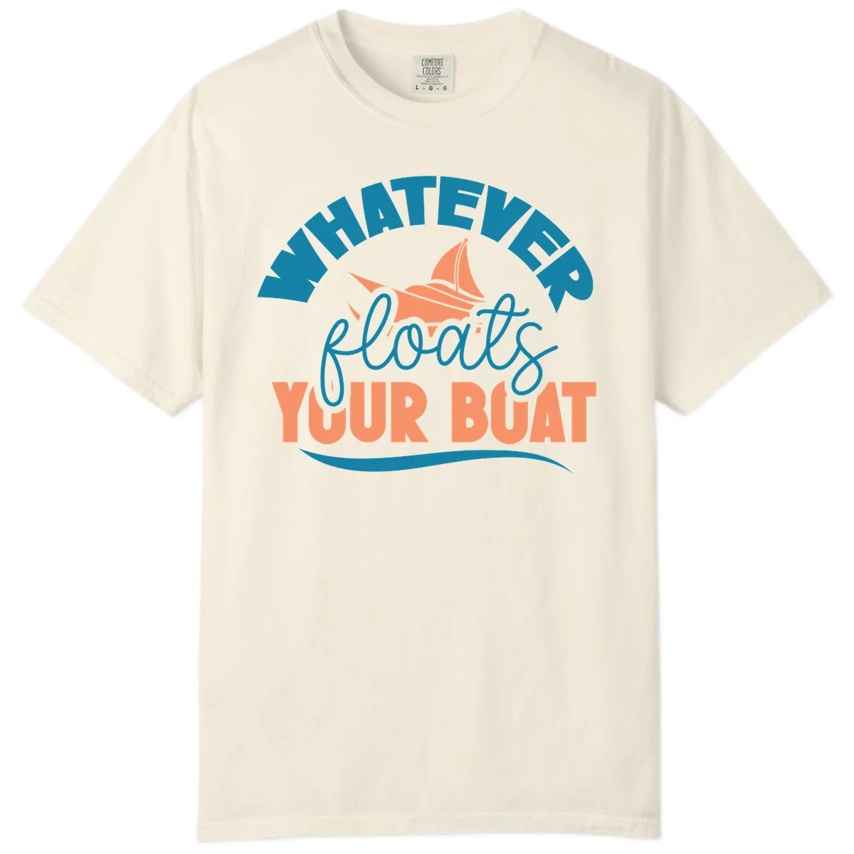 Whatever Floats Your Boat Comfort Color in Ivory
