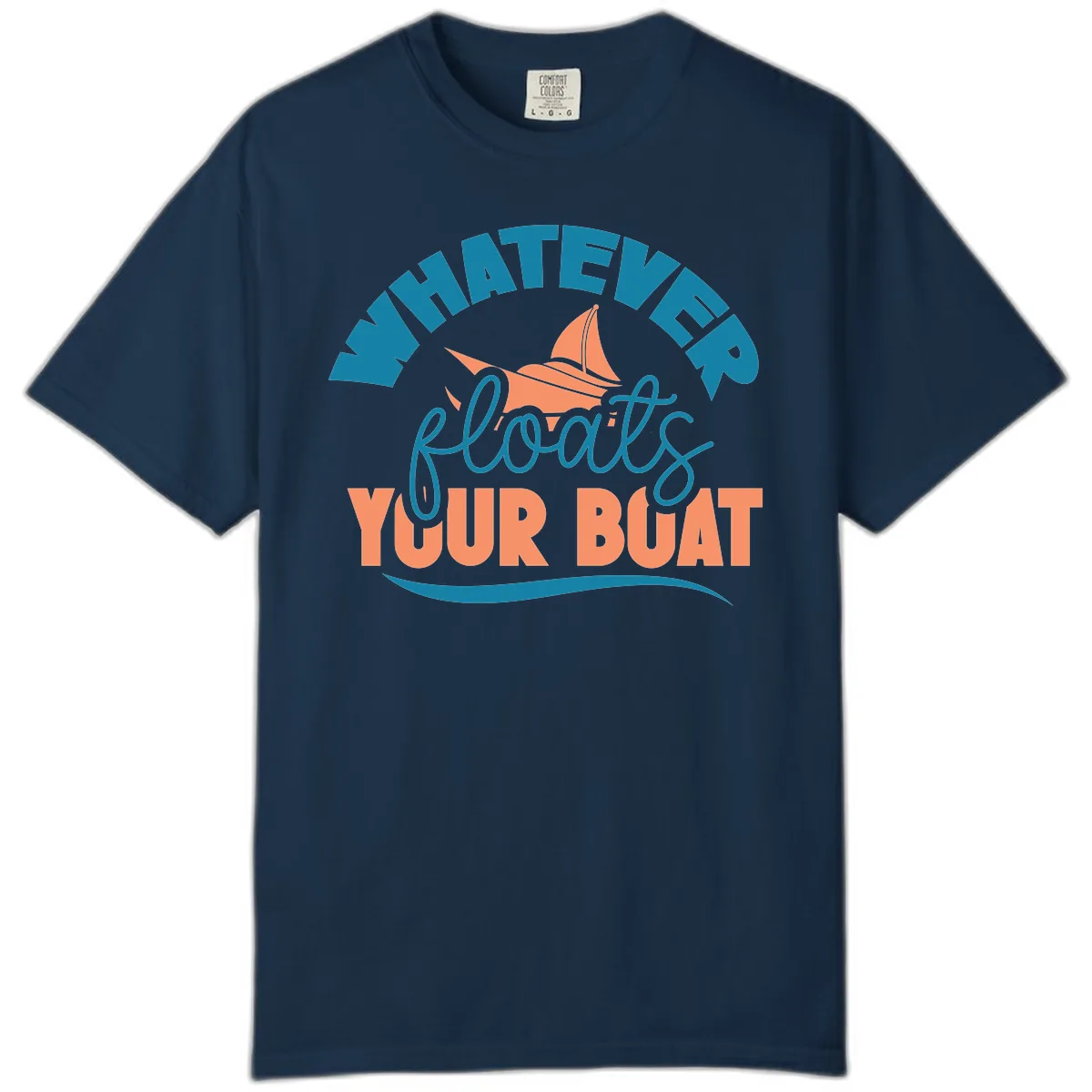 Whatever Floats Your Boat Comfort Color in True Navy