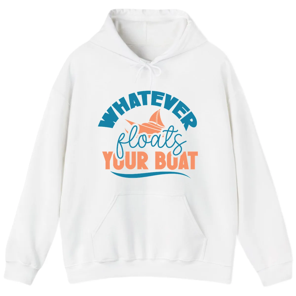 Whatever Floats Your Boat Hoodie in White