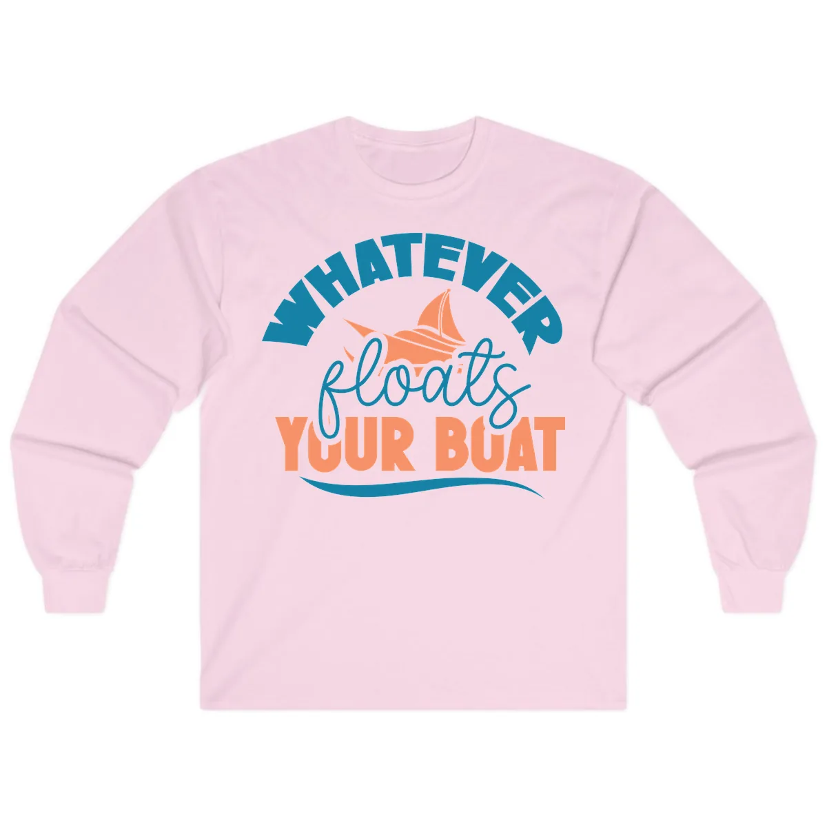 Whatever Floats Your Boat Long Sleeve in Light Pink