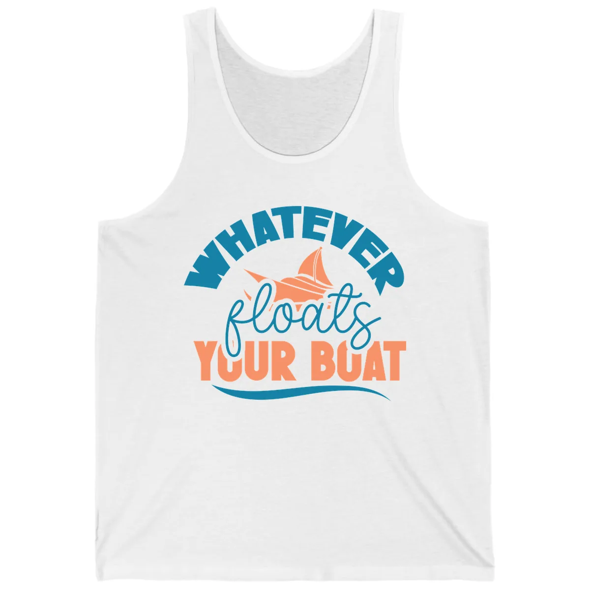 Whatever Floats Your Boat Tank in White