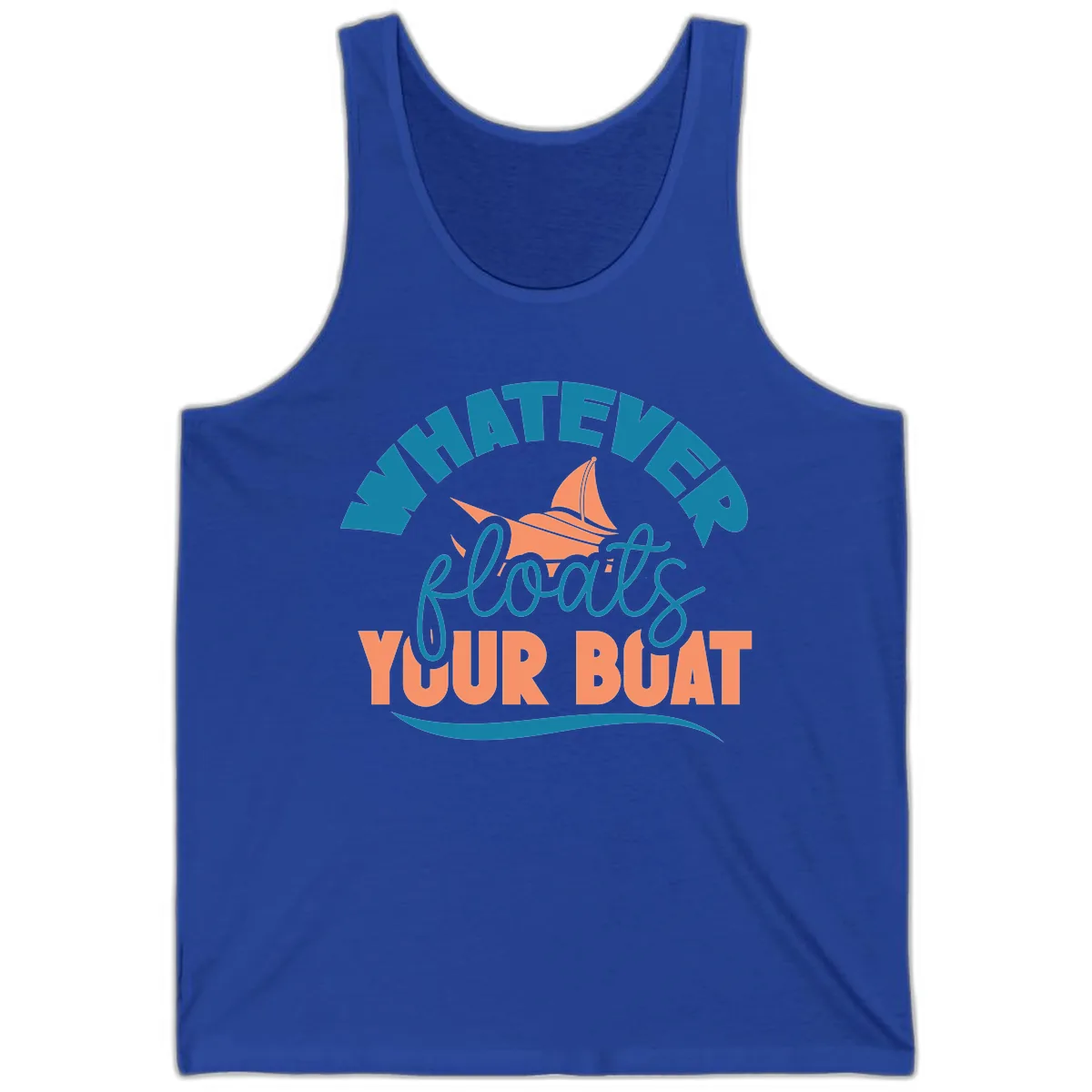 Whatever Floats Your Boat Tank in True Royal