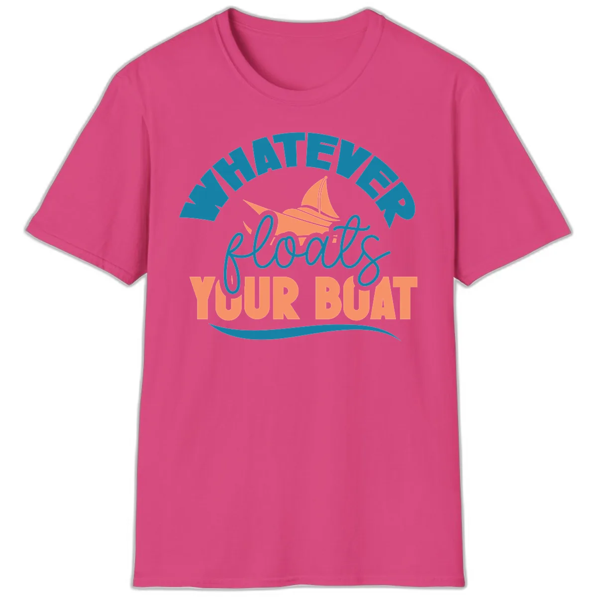 Whatever Floats Your Boat T-Shirt in Heliconia