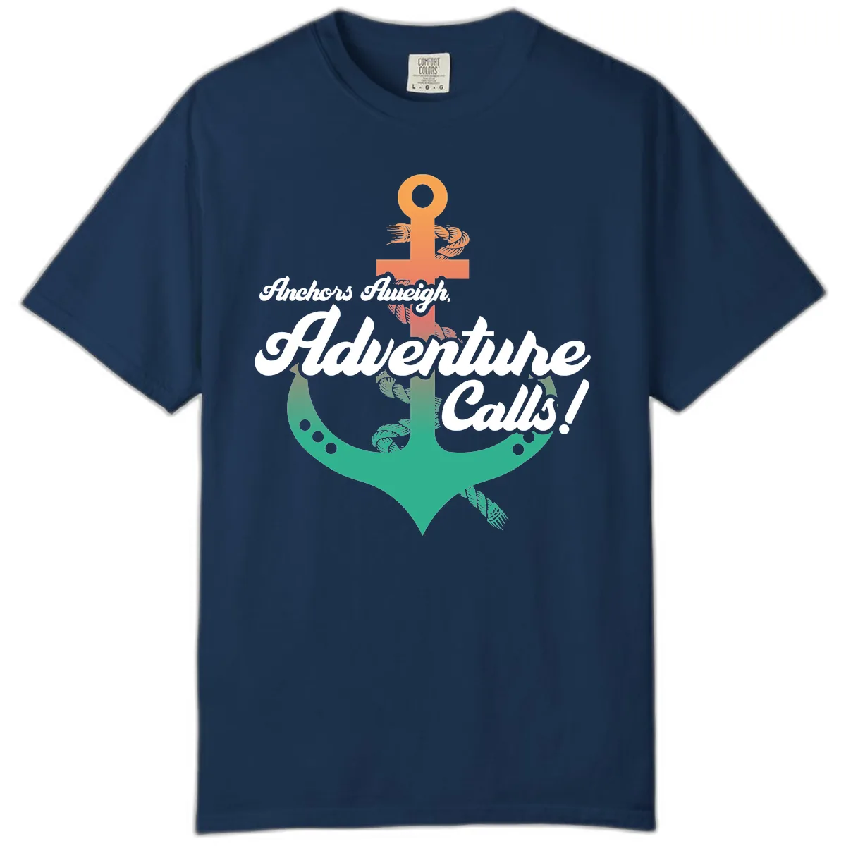 Anchors Aweigh Adventure Calls Comfort Color in Navy