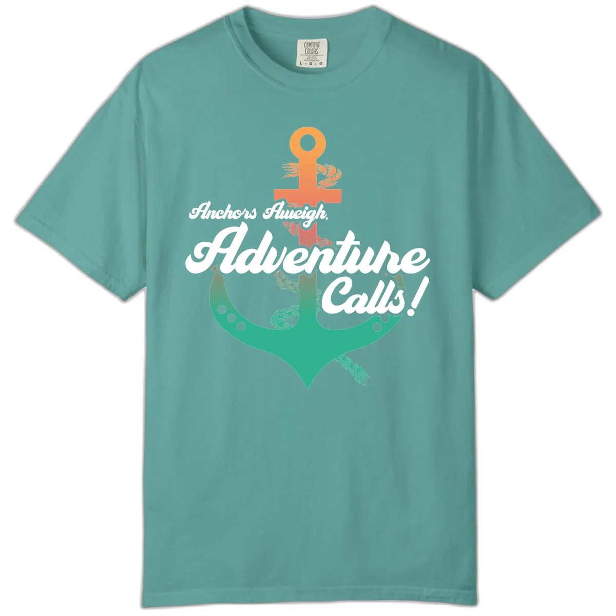 Anchors Aweigh Adventure Calls Comfort Color in Seafoam