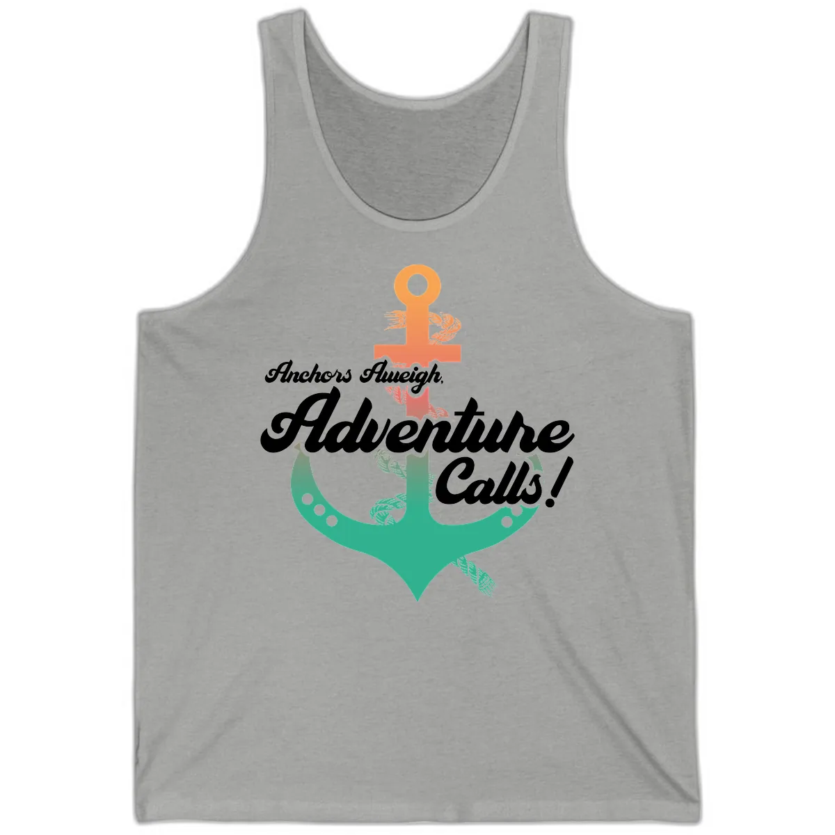 Anchors Aweigh Adventure Calls Tank in Athletic Heather