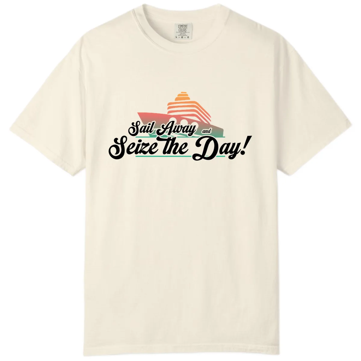 Sail Away and Seize the Day Comfort Color in Ivory