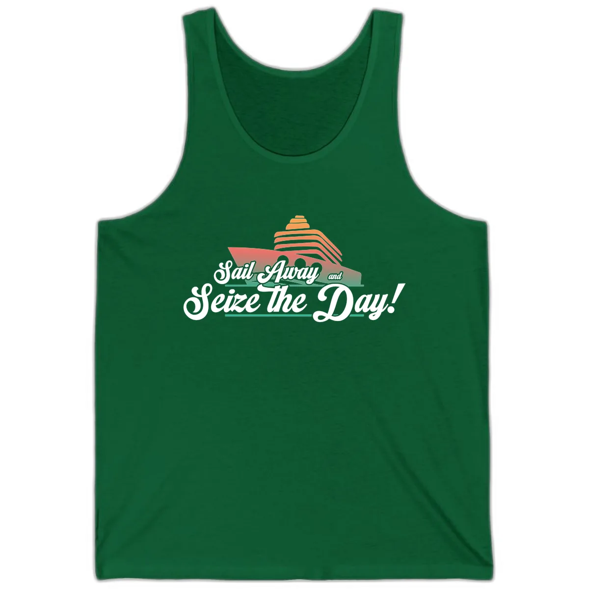 Sail Away and Seize the Day Tank in Kelly