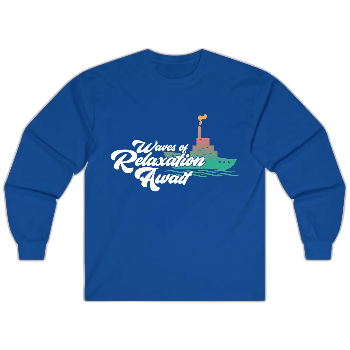 Waves Of Relaxation Await Long Sleeve in Royal