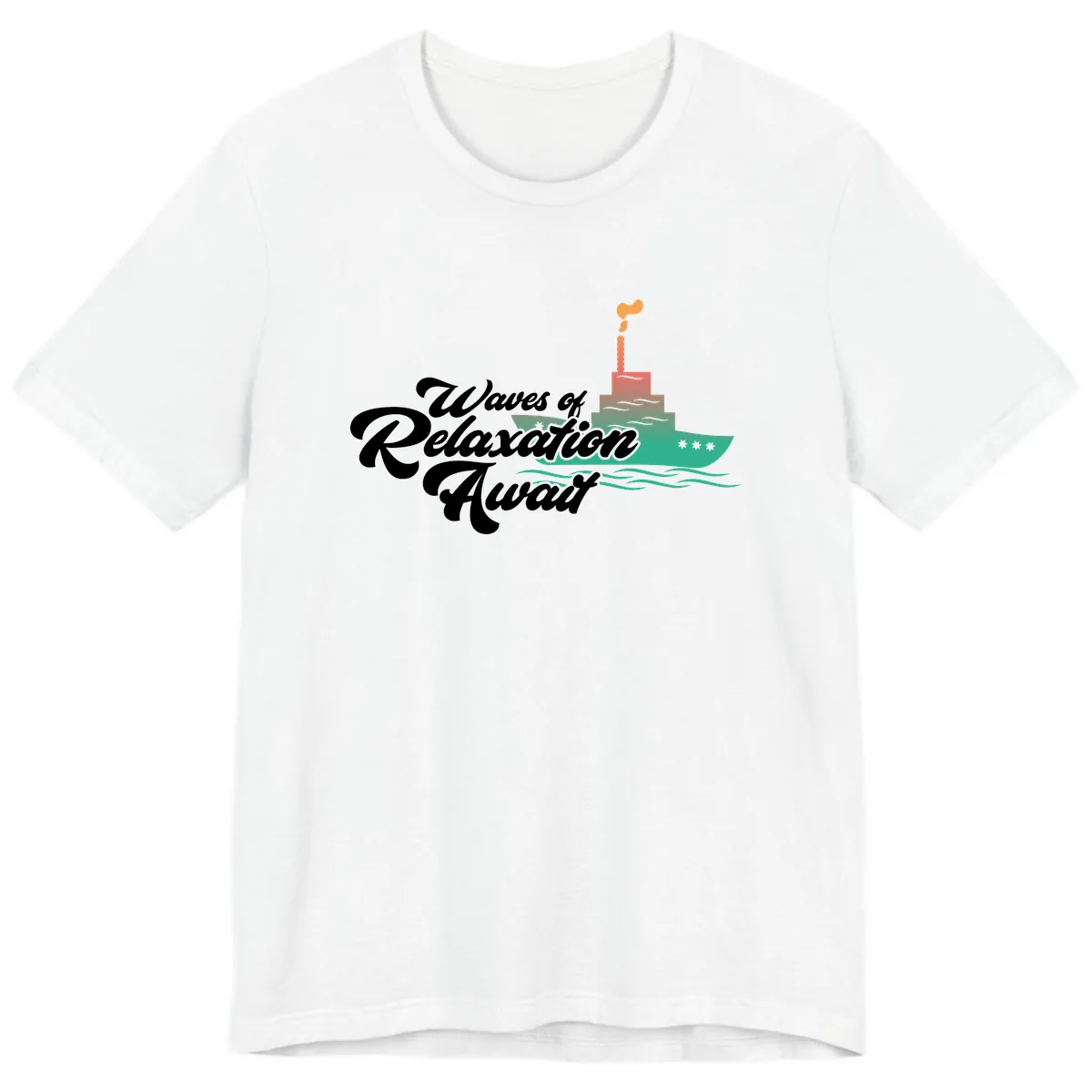 Waves Of Relaxation Await Premium T-Shirt in White