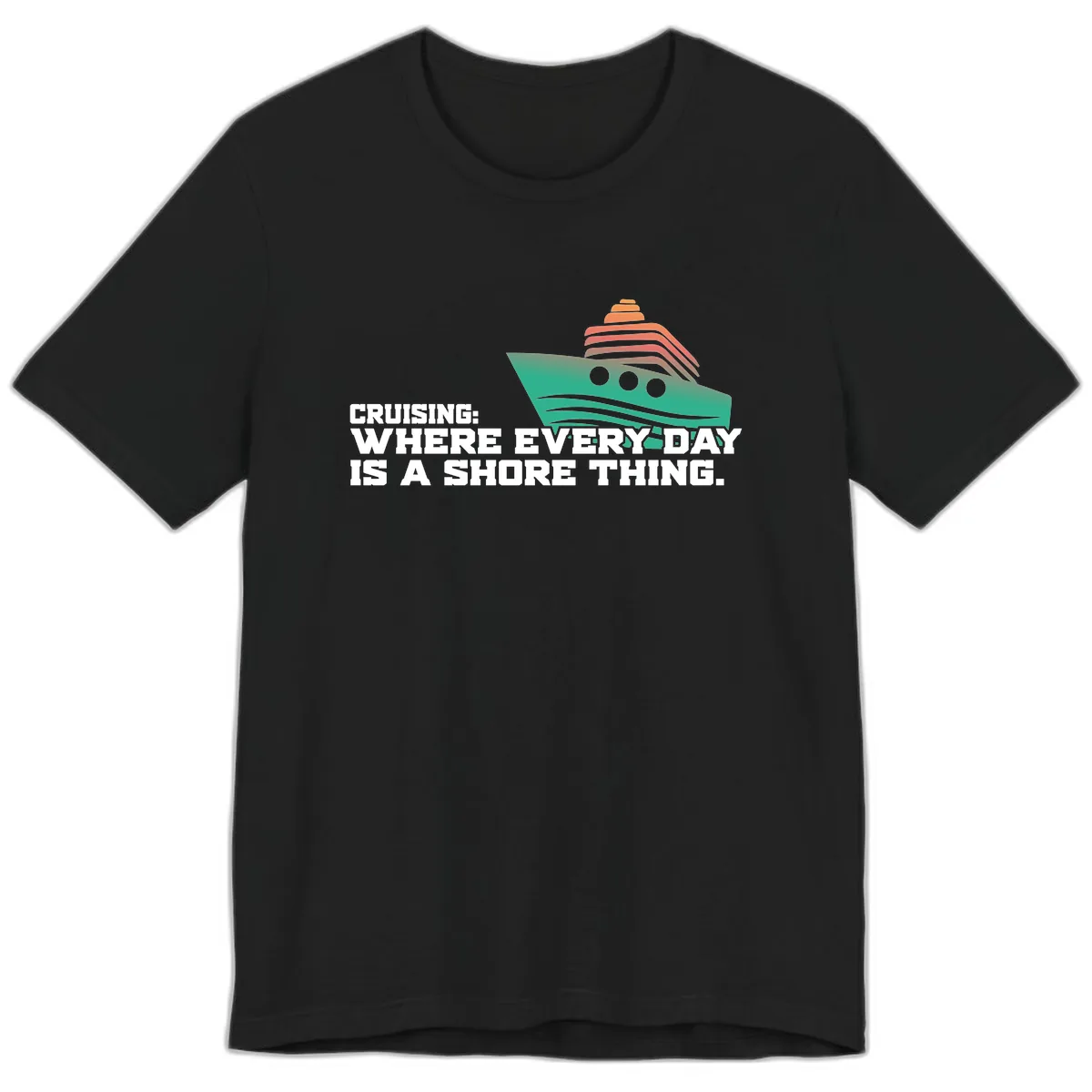 Where Every Day Is A Shore Thing Premium T-Shirt in Black