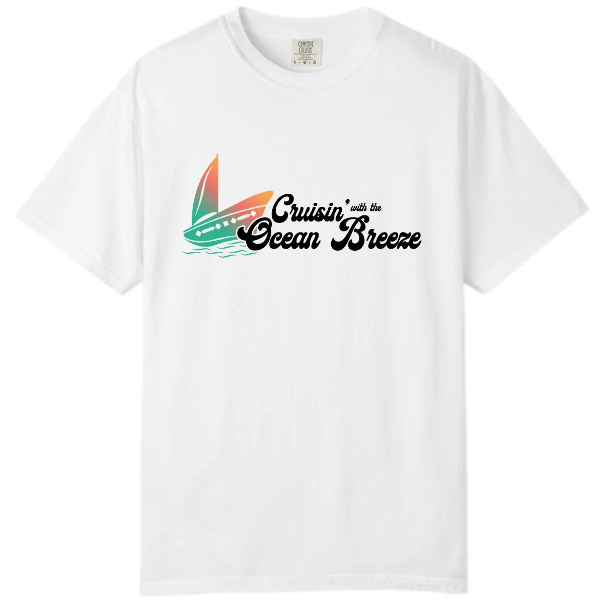 Cruisin' With The Ocean Breeze Comfort Color in White