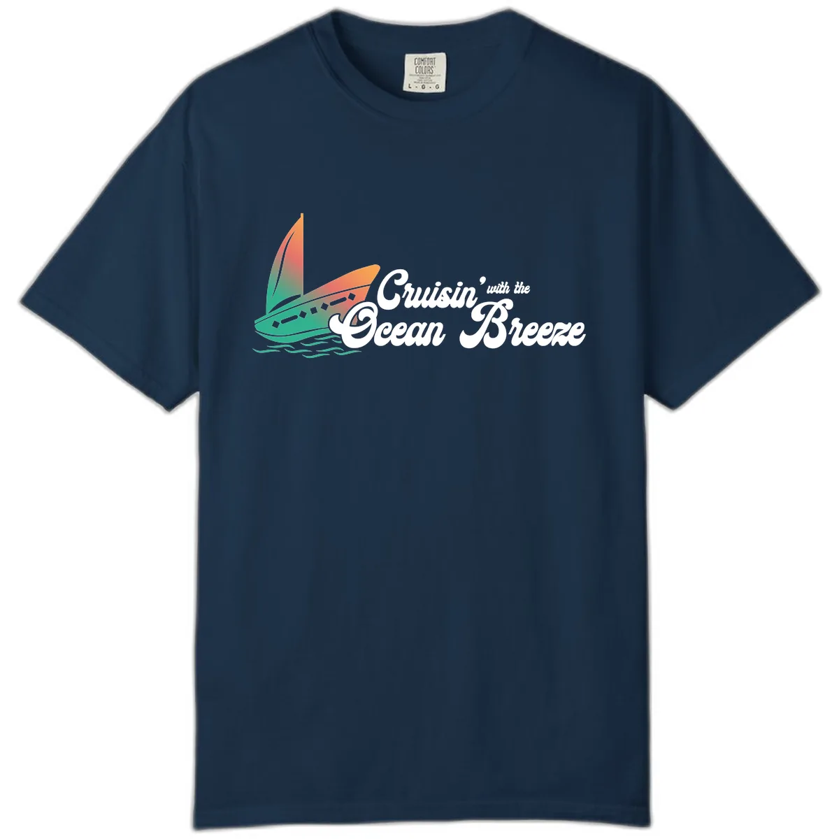 Cruisin' With The Ocean Breeze Comfort Color in True Navy