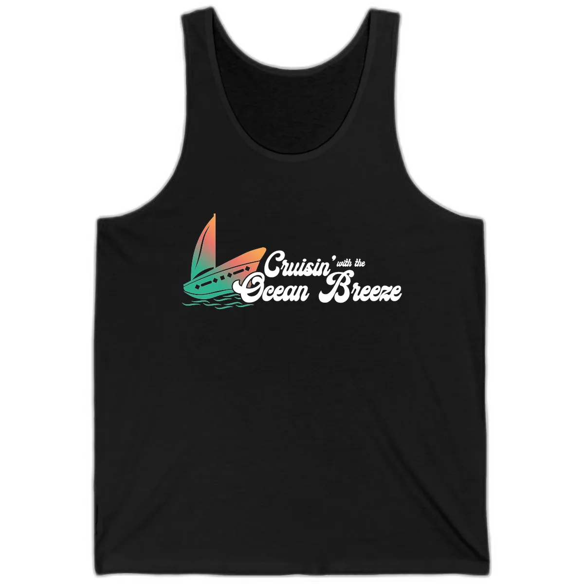 Cruisin' With The Ocean Breeze Tank in Black