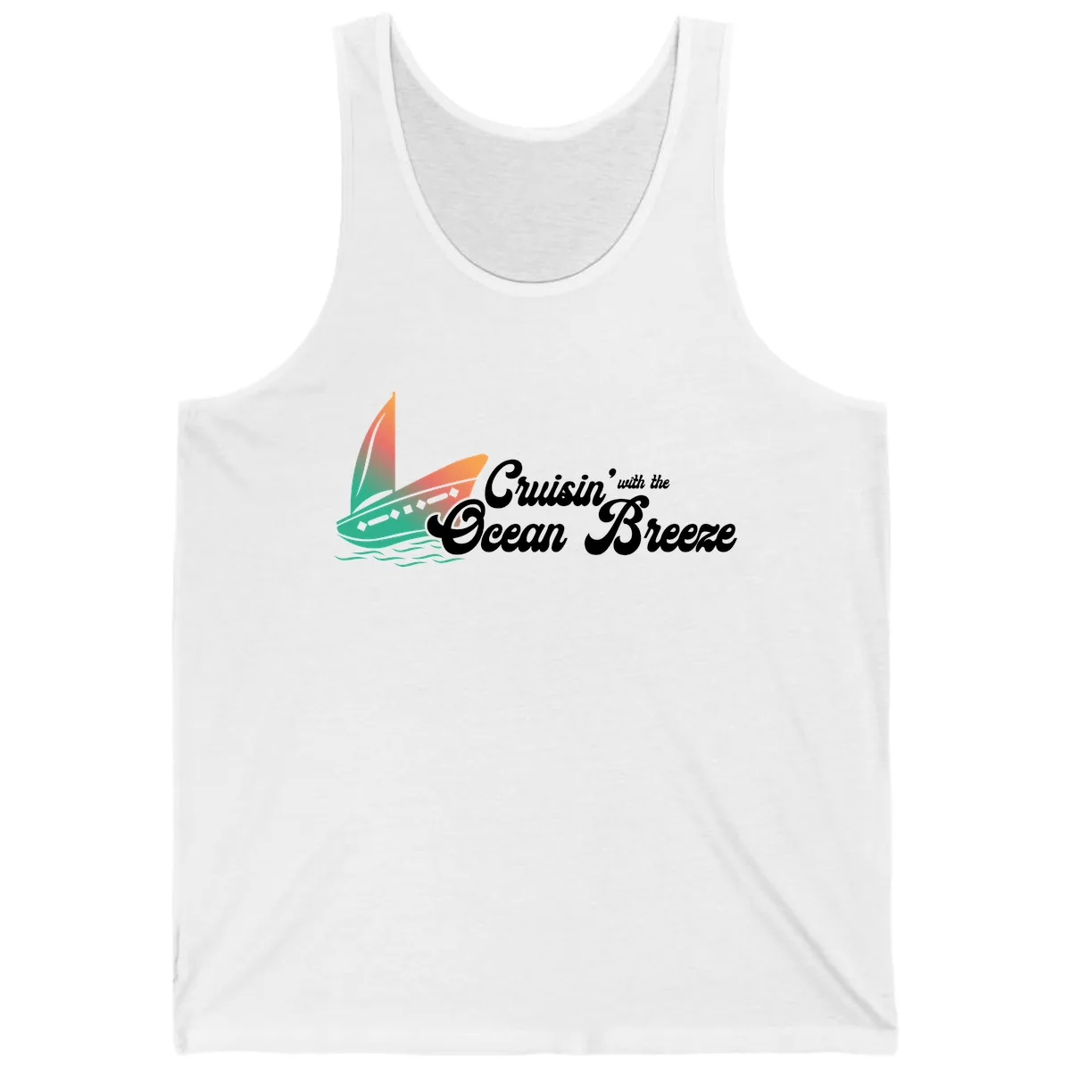 Cruisin' With The Ocean Breeze Tank in White