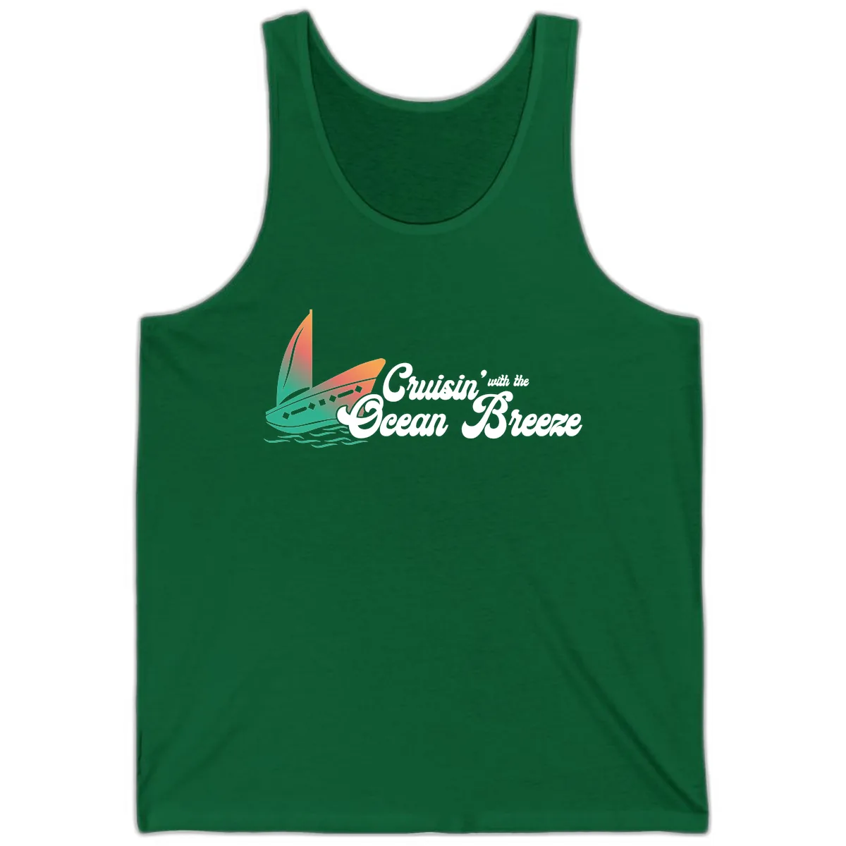 Cruisin' With The Ocean Breeze Tank in Kelly