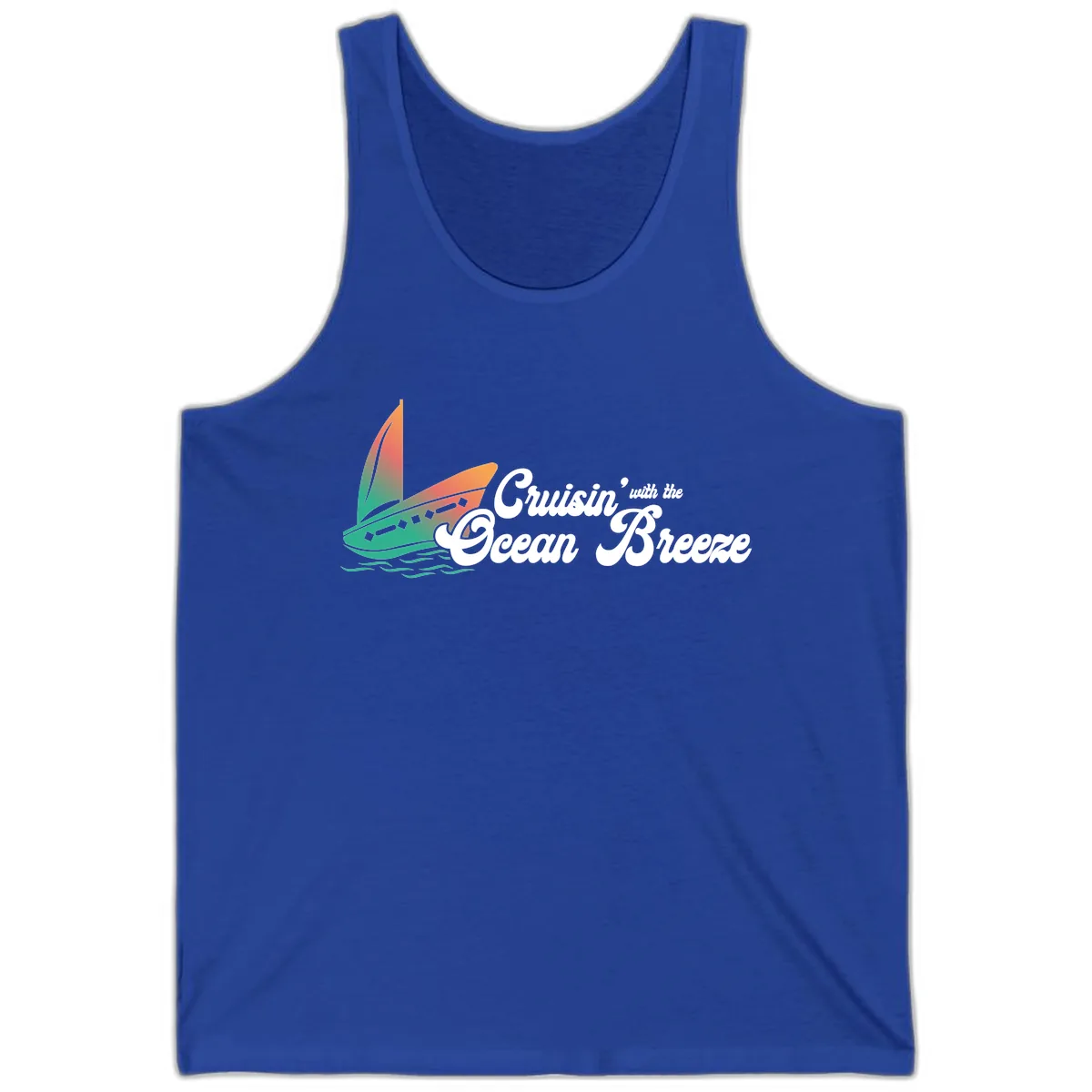 Cruisin' With The Ocean Breeze Tank in True Royal