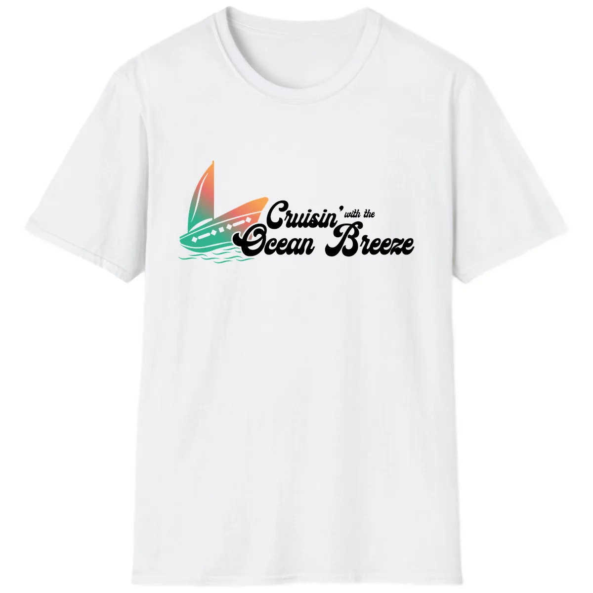 Cruisin' With The Ocean Breeze T-Shirt in White