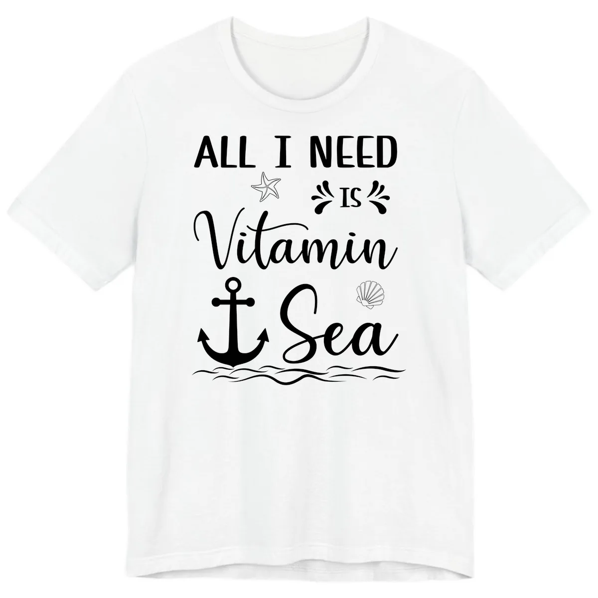 All I Need Is Vitamin Sea Premium T-Shirt in White