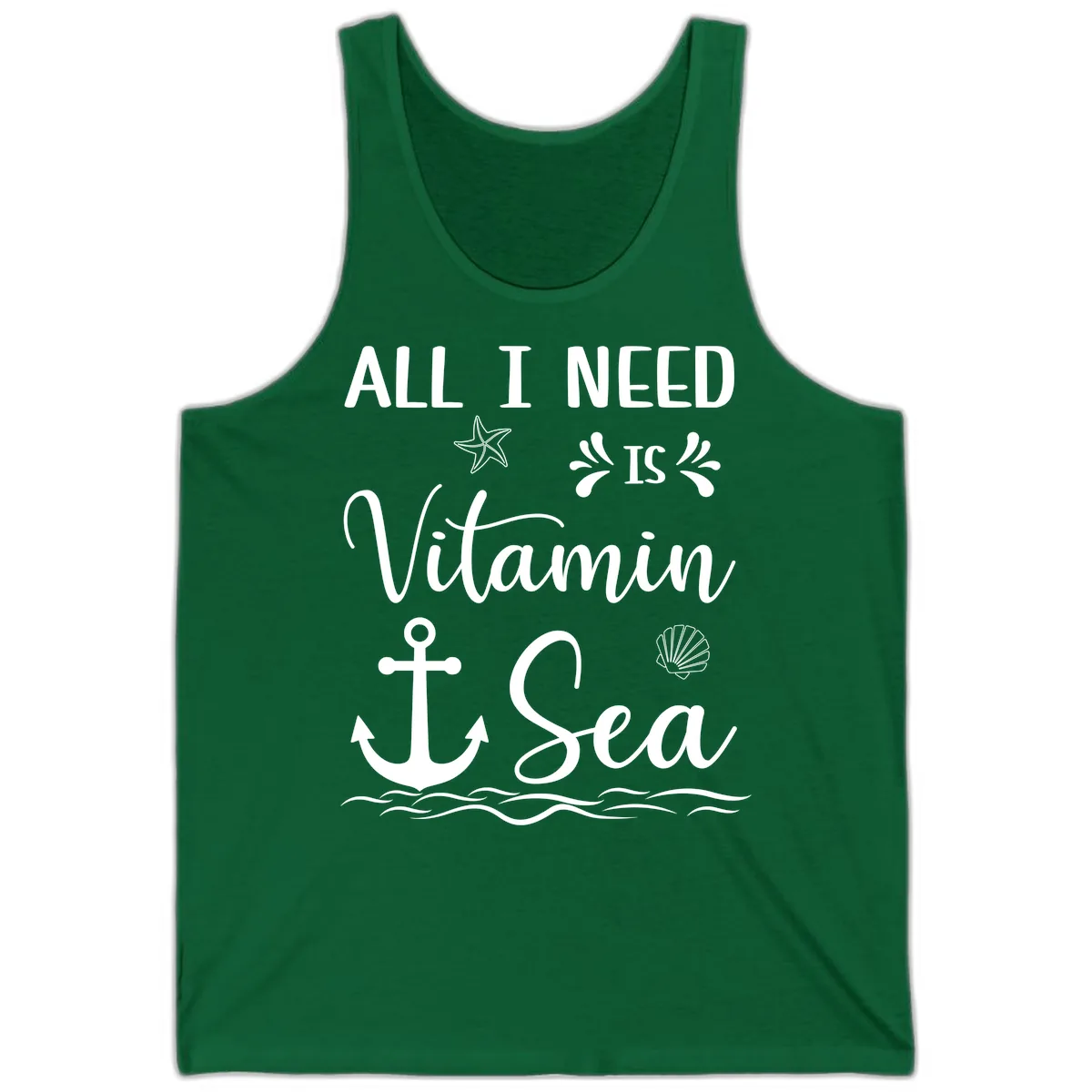 All I Need Is Vitamin Sea Tank in Kelly
