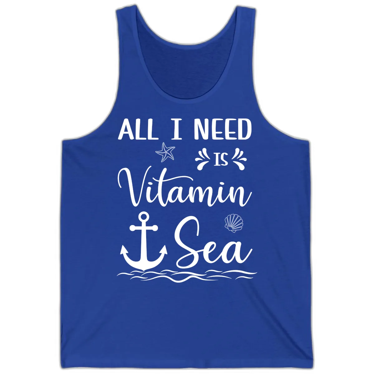 All I Need Is Vitamin Sea Tank in True Royal